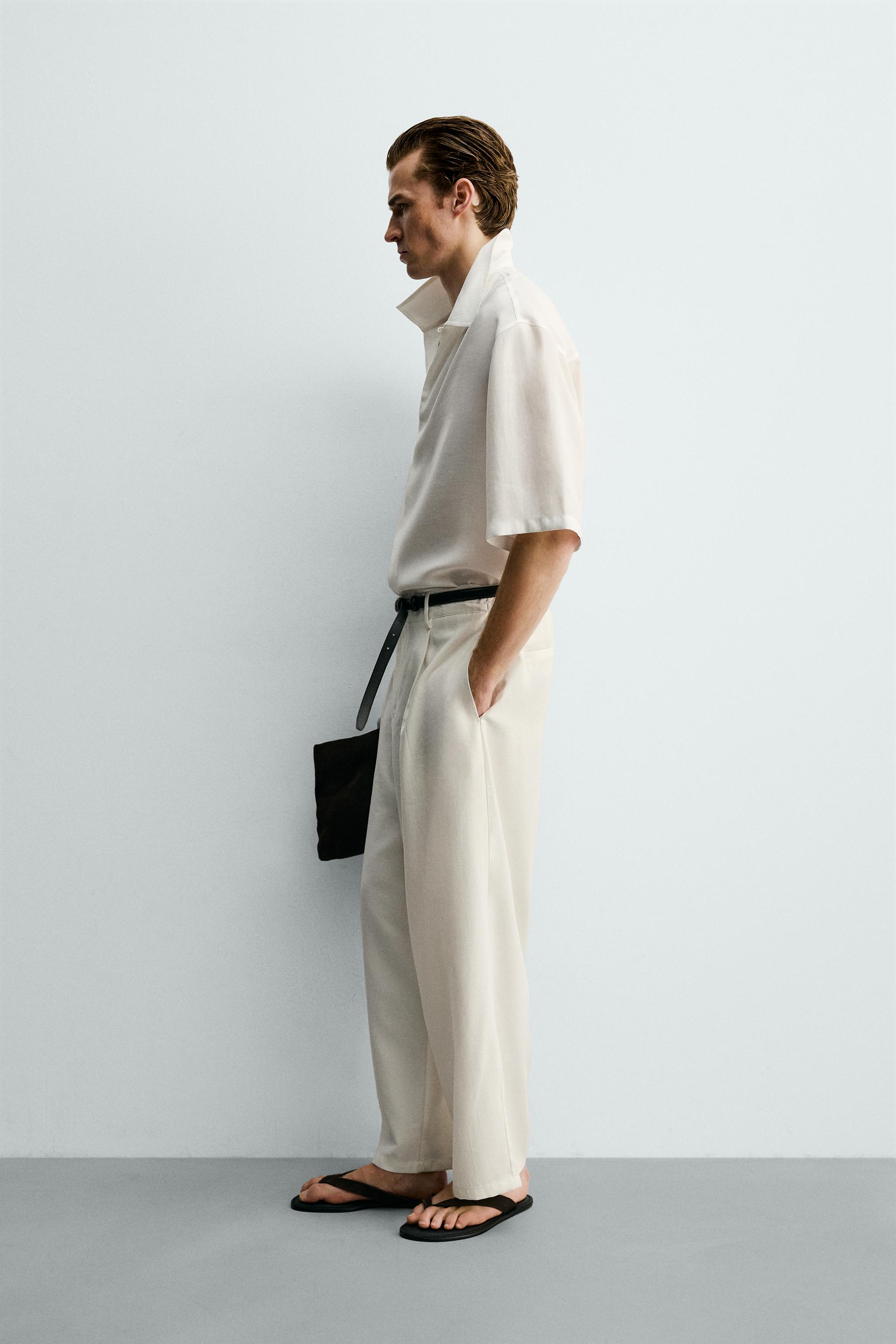PANTALON FLUIDE À PLIS